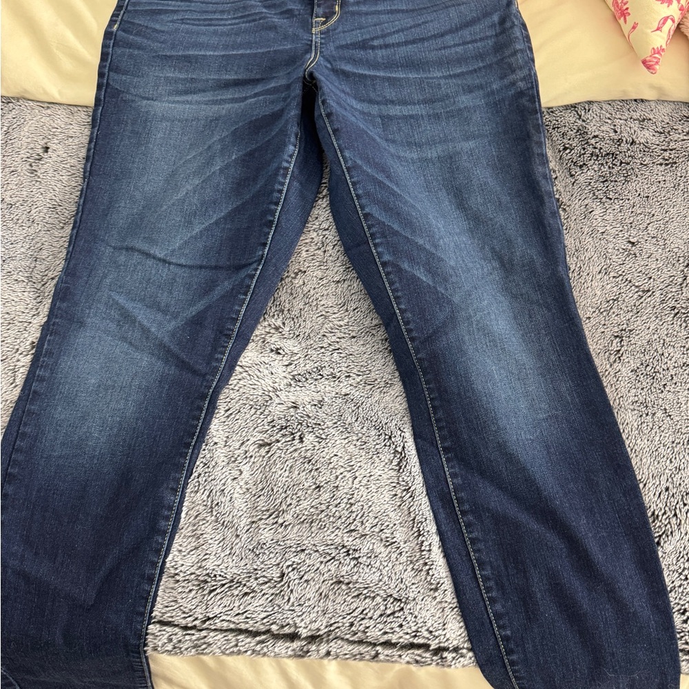 Mossimo Supply Co. Dark Blue Straight Leg Jeans
